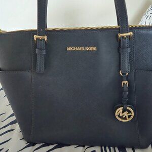MICHAEL KORS NAVY Blue-Medium Size Tote